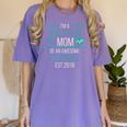 2018 Nursing Graduation Shirt For Nurse Student Mom Women's Comfort Colors T-Shirt Violet