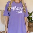2019 Graduate Attorney Law School Graduation Women's Comfort Colors T-Shirt Violet