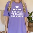 2019 Inspirational Graduation For Her Women's Comfort Colors T-Shirt Violet