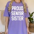 2019 Senior Sister SEN19R Class Graduation Party T Shirt Women's Comfort Colors T-Shirt Violet