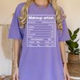 2020 Cosmetology Graduation Design Makeup Artists Hair Women's Comfort Colors T-Shirt Violet