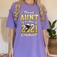 2021 Graduation Shirts For Family 2021 Graduation For Aunt Women's Comfort Colors T-Shirt Violet