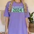 2024 Senior Class Graduation Shirt Graduate Women's Comfort Colors T-Shirt Violet