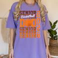 2026 Basketball Senior Dad Graduation Matching Family Women's Comfort Colors T-Shirt Violet