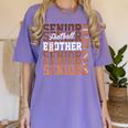 2026 Football Senior Brother Graduation Matching Family Women's Comfort Colors T-Shirt Violet
