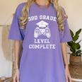 3rd Grade Level Complete Third Grade Graduation Video Gamer Women's Comfort Colors T-Shirt Violet