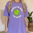 4th Grade Graduation Promotion Peace I'm Out Last Day Women's Comfort Colors T-Shirt Violet