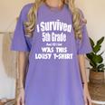 5th Fifth Grade Graduation Shirt Boy Girl Graduate Education Women's Comfort Colors T-Shirt Violet