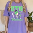 5th Grade Graduate Dinosaur Dab Graduation School Women's Comfort Colors T-Shirt Violet