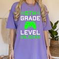 5th Grade Level Unlocked Back To School Gamer Graduation Women's Comfort Colors T-Shirt Violet