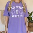5th Grade Nailed It 2019 Graduation Women's Comfort Colors T-Shirt Violet