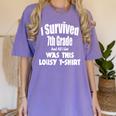 7th Seven Grade Graduation Shirt Boy Girl Graduate Education Women's Comfort Colors T-Shirt Violet