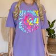 8th Grade Graduate 2024 Graduation Last Day Of School Tie Women's Comfort Colors T-Shirt Violet