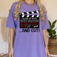 8th Grade Graduation 2026 Graduate Clapperboard Women's Comfort Colors T-Shirt Violet