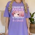 8th Grade Graduation Anime 2024 Graduate Middle School Girls Women's Comfort Colors T-Shirt Violet