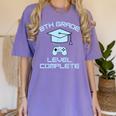8th Grade Level Complete Eighth Grade Gamer Graduation Day Women's Comfort Colors T-Shirt Violet