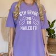 8th Grade Nailed It 2018 Graduation Women's Comfort Colors T-Shirt Violet