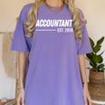 Accountant Est 2019 Graduation Idea Women's Comfort Colors T-Shirt Violet