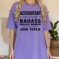 Accountant Graduation Future Accountant Men Women Women's Comfort Colors T-Shirt Violet