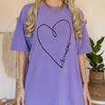 Accountant Heart Shirt Graduation Women's Comfort Colors T-Shirt Violet