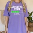 Accounting Degree Loading Shirt Graduation Student Women's Comfort Colors T-Shirt Violet