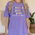Advocate Support Empower Cute Social Worker Graduation MSW Women's Comfort Colors T-Shirt Violet