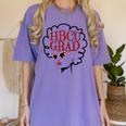 African American HBCU Grad College Graduation Women's Comfort Colors T-Shirt Violet