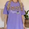 Army National Guard Papa Army National Guard Graduation Papa Women's Comfort Colors T-Shirt Violet