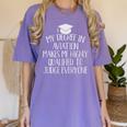 Aviation Major Graduation Premium Women's Comfort Colors T-Shirt Violet