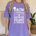 Bachelor Degree Graduation Women's Comfort Colors T-Shirt Violet