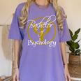 Bachelor Of Science Psychology Graduation Women's Comfort Colors T-Shirt Violet