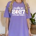 Back To School 2027 Baseball 2027 Graduation Class Of 2027 Women's Comfort Colors T-Shirt Violet
