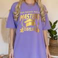 This Badass Has a Masters Degree College Graduation Women's Comfort Colors T-Shirt Violet