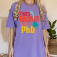 This Badass Has a PhD Doctor Graduation Women's Comfort Colors T-Shirt Violet