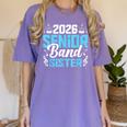 Band Senior Sister Class Of 2026 Senior Band Graduation Women's Comfort Colors T-Shirt Violet
