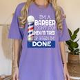 Barber Stylist Barber College Graduation Women's Comfort Colors T-Shirt Violet
