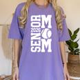 Baseball Senior Mom Class Of 2026 Senior Night Graduation Women's Comfort Colors T-Shirt Violet