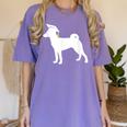 Basenji Graduation Dog Graduate Women's Comfort Colors T-Shirt Violet