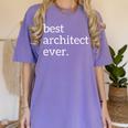 Best Architect Ever Deluxe Architecture Student Graduation Women's Comfort Colors T-Shirt Violet