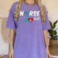 Best Nurse Graduation- RN Nurse Established 2019 LPN Women's Comfort Colors T-Shirt Violet