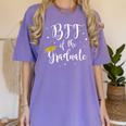 Bff Of The Graduate Graduation Best Friend Of Graduate Women's Comfort Colors T-Shirt Violet