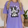 Border Collie Dog Lover Cute Anime School Graduation Men Women Kids Women's Comfort Colors T-Shirt Violet