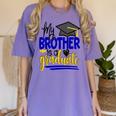 My Brother Is A Graduate Shirt Matching Family Graduation Women's Comfort Colors T-Shirt Violet