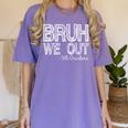 Bruh We Out 5th Graders Fifth Grade Graduation Class Of 2026 Women's Comfort Colors T-Shirt Violet