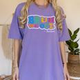 Bruh We Out Seniors End Of School Student Graduation Class Women's Comfort Colors T-Shirt Violet