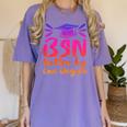 BSN Graduation Bachelors Science In Nursing 2023 Nurse Women's Comfort Colors T-Shirt Violet