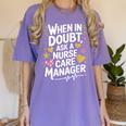 Care Management s For Nurse Case Manager Graduation Women's Comfort Colors T-Shirt Violet