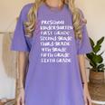 Check Mark End Of Year 1st Grade Shirt-1st Grade Graduation Women's Comfort Colors T-Shirt Violet