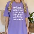 Checklist Kindergarten Class Of 2030 Shirt Graduation Women's Comfort Colors T-Shirt Violet