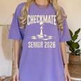 Checkmate Senior 2026 Chess Piece Class Of 2026 Graduation Women's Comfort Colors T-Shirt Violet